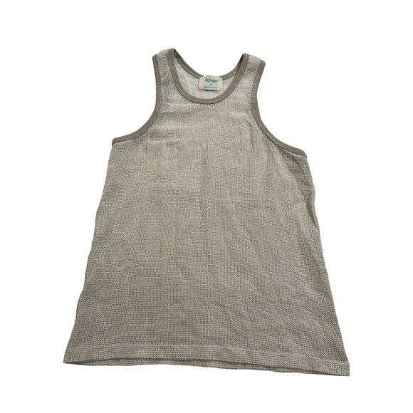 Áraw Mesh Tank Top in Tan - Picture 1 of 3